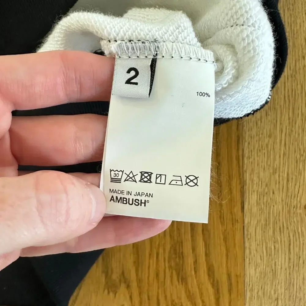 Ambush Panel Hoodie in Black & White